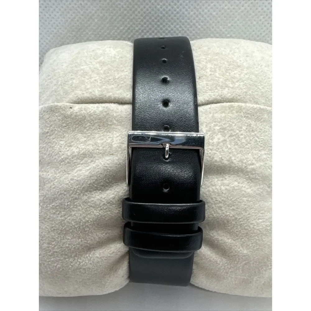 Skagen 433LSLB1 Women's Black Leather Analog Dial Quartz Wrist Watch JNA910
